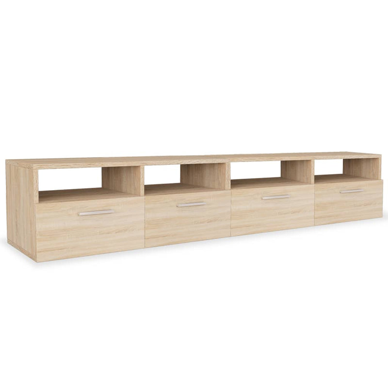Tv-kasten 95x35x36 cm spaanplaat eikenkleurig 2 st MeubelReus