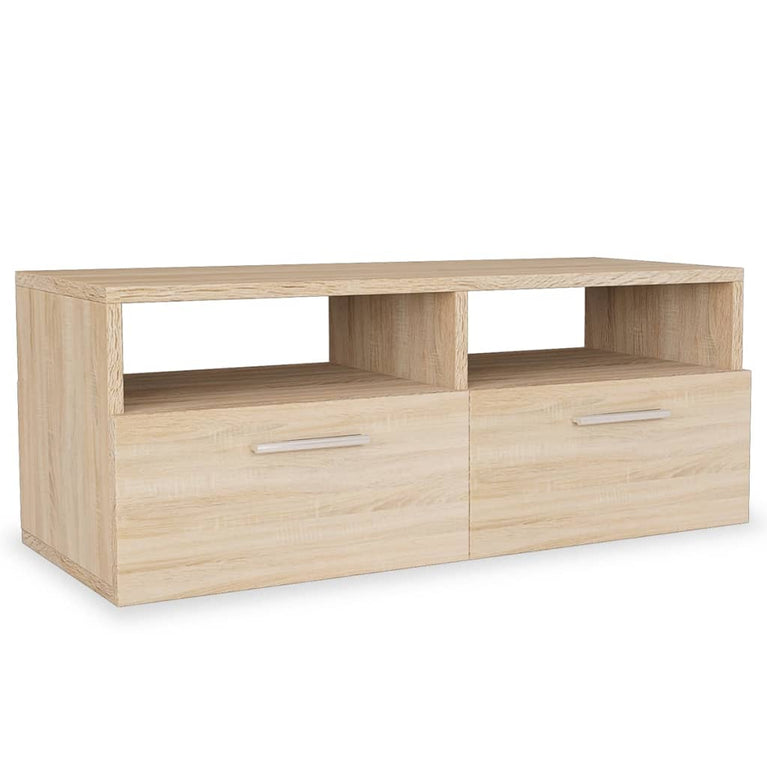 Tv-kasten 95x35x36 cm spaanplaat eikenkleurig 2 st MeubelReus