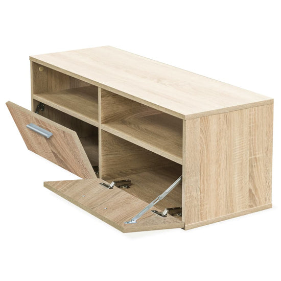 Tv-kasten 95x35x36 cm spaanplaat eikenkleurig 2 st MeubelReus