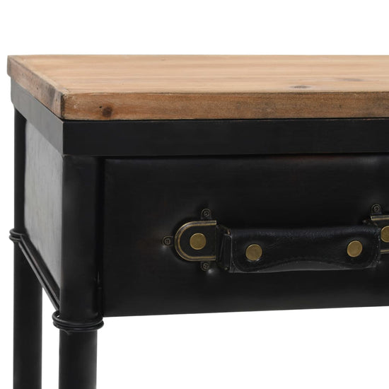 Wandtafel 100x33,5x80 cm MDF en vurenhout MeubelReus