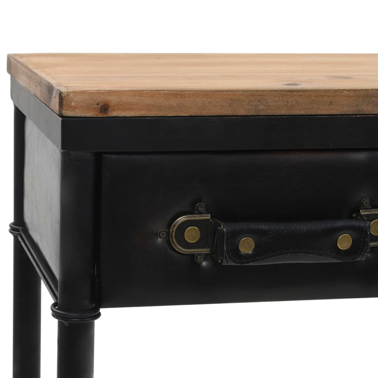 Wandtafel 100x33,5x80 cm MDF en vurenhout MeubelReus