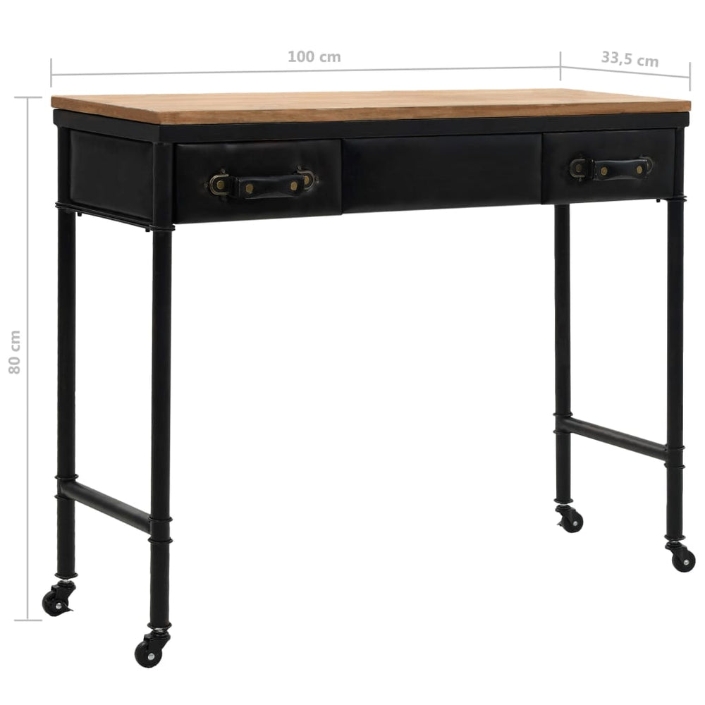 Wandtafel 100x33,5x80 cm MDF en vurenhout MeubelReus