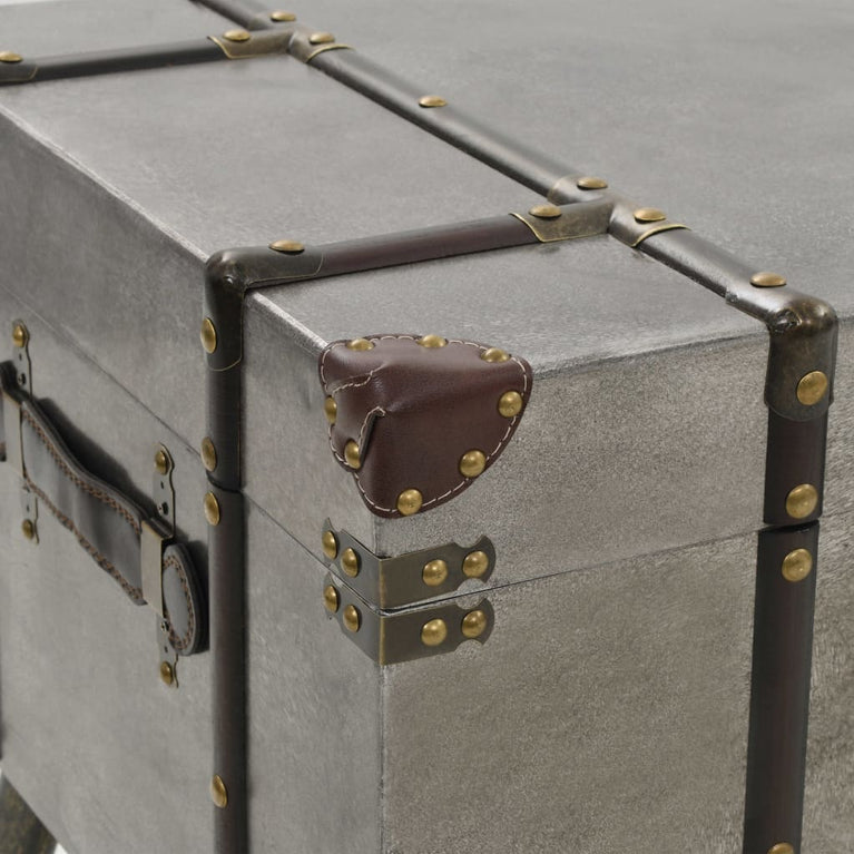 Salontafel 102x51x47,5 cm MDF en aluminium MeubelReus