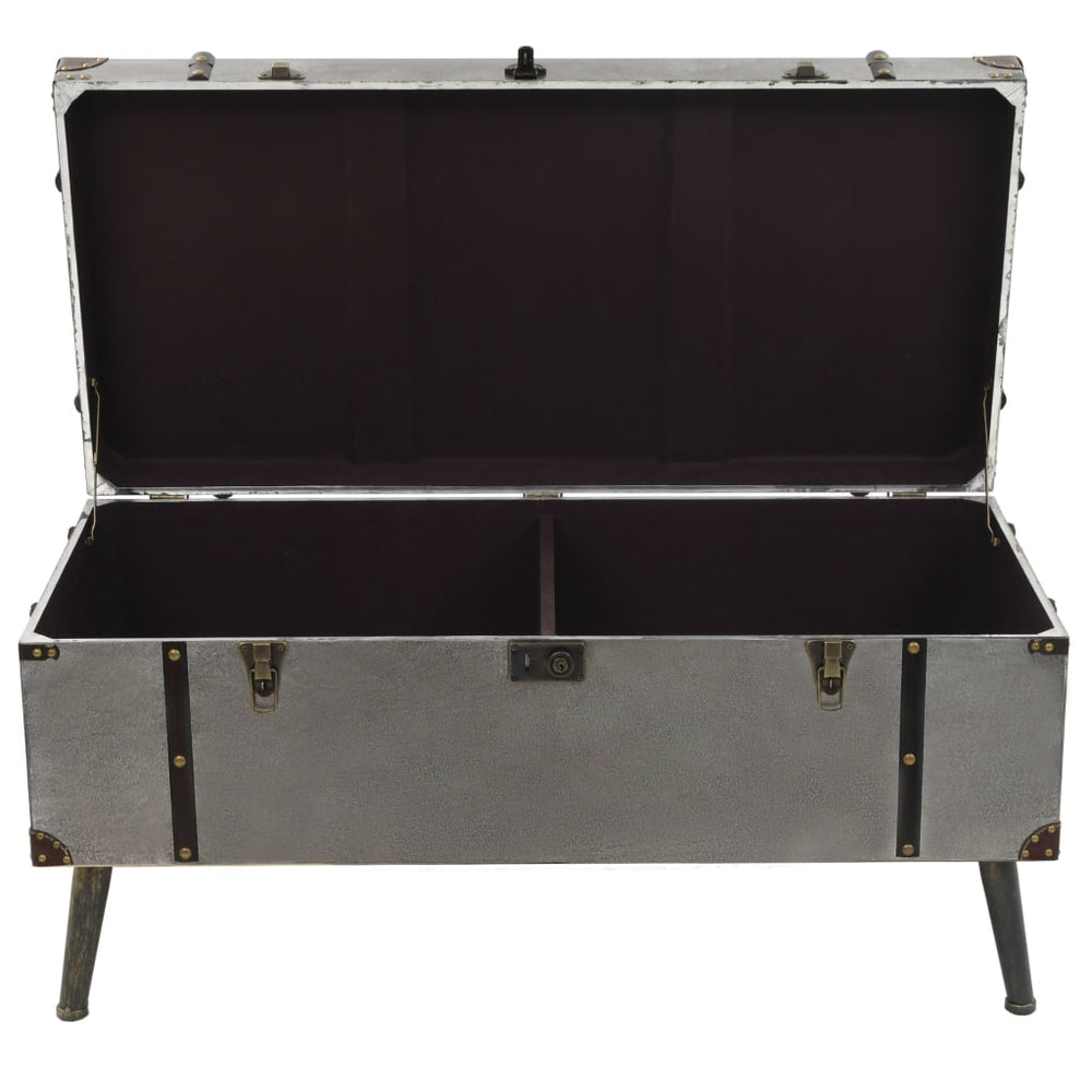 Salontafel 102x51x47,5 cm MDF en aluminium MeubelReus