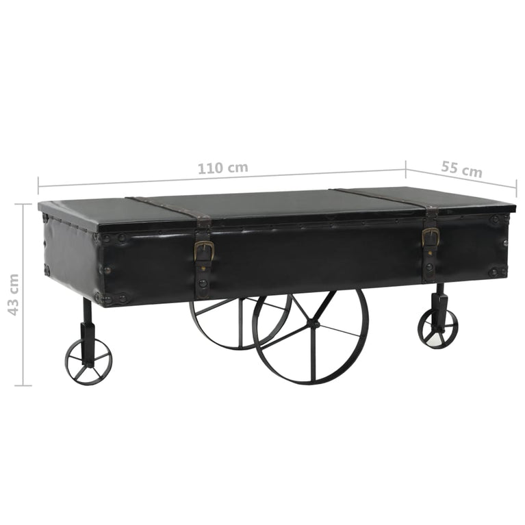 Salontafel 110x55x43 cm MDF en vurenhout MeubelReus