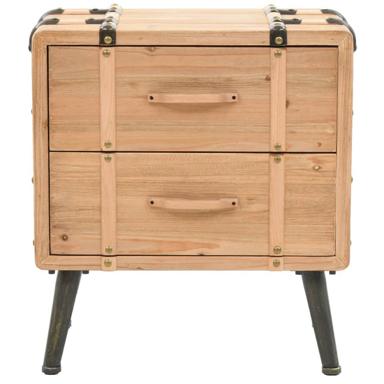 Nachtkastje 50x35x57 cm massief vurenhout MeubelReus