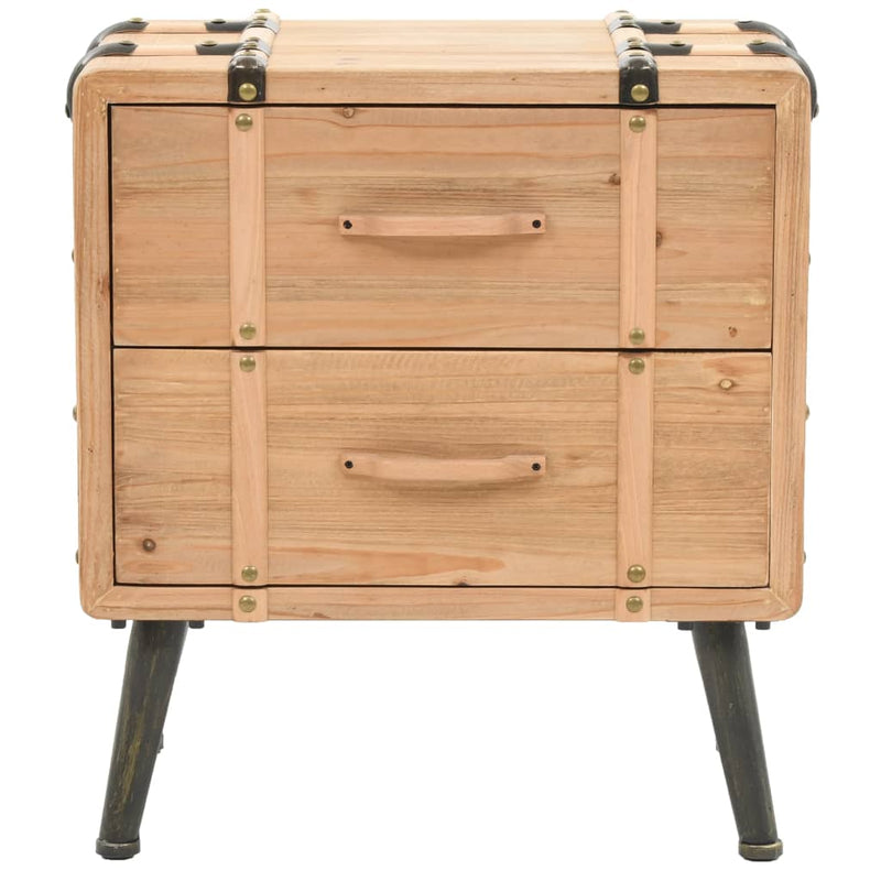 Nachtkastje 50x35x57 cm massief vurenhout MeubelReus