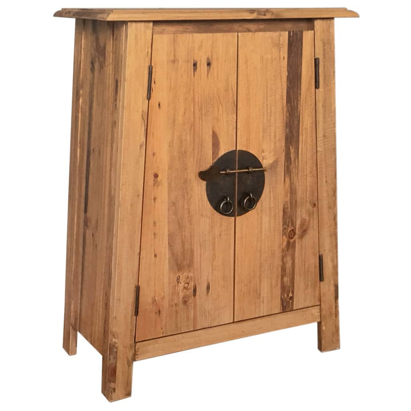 Badkamerkastje 59x32x80 cm massief grenenhout MeubelReus