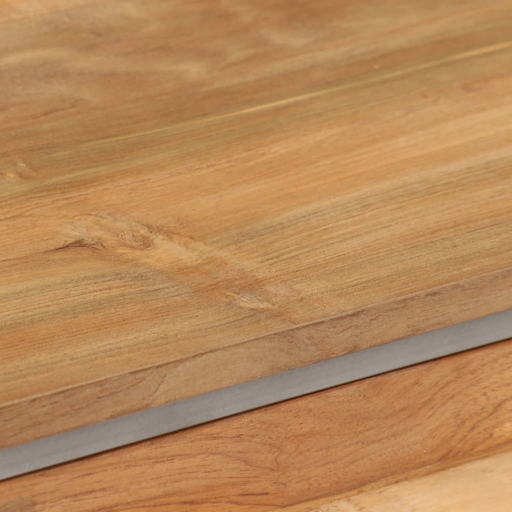 Tv-meubel 120x30x40 cm gerecycled teakhout en staal MeubelReus