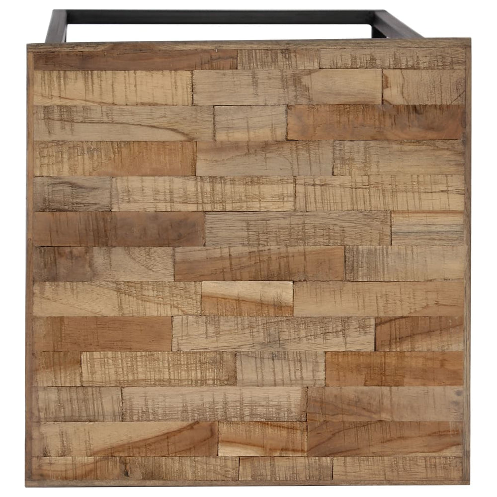 Plantentafelset gerecycled teakhout 3-delig MeubelReus