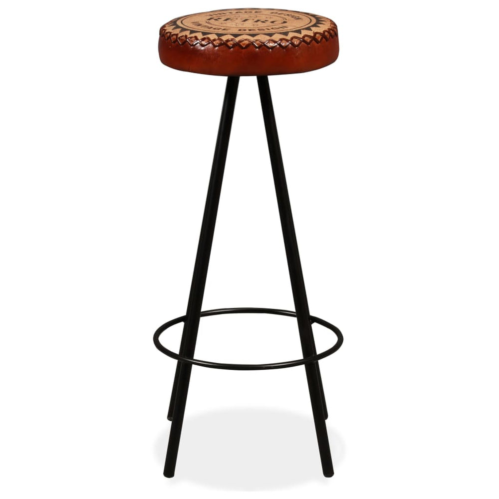 Barset massief gerecycled hout, echt leer en canvas 3-delig MeubelReus