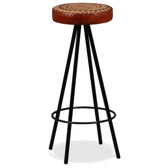 Barset massief gerecycled hout, echt leer en canvas 3-delig MeubelReus