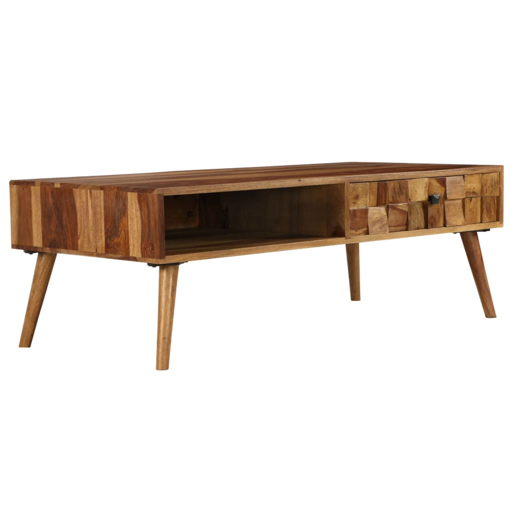 Salontafel 110x50x37 cm sheeshamhout met honing afwerking MeubelReus
