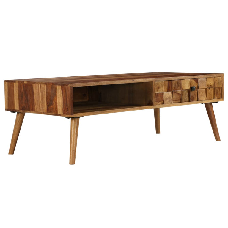 Salontafel 110x50x37 cm sheeshamhout met honing afwerking MeubelReus