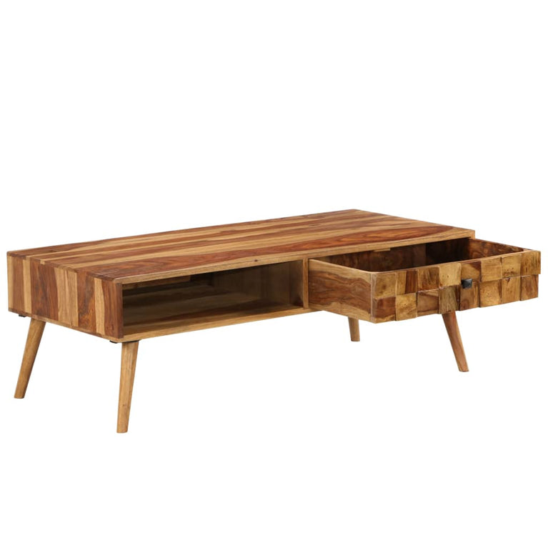 Salontafel 110x50x37 cm sheeshamhout met honing afwerking MeubelReus