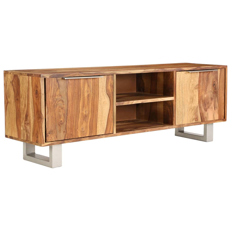 Tv-meubel 118x30x40 cm sheeshamhout met honing afwerking MeubelReus
