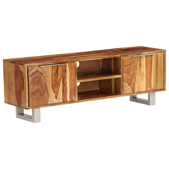 Tv-meubel 118x30x40 cm sheeshamhout met honing afwerking MeubelReus