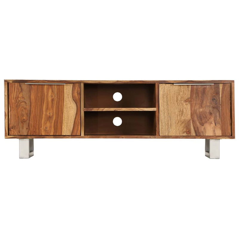 Tv-meubel 118x30x40 cm sheeshamhout met honing afwerking MeubelReus