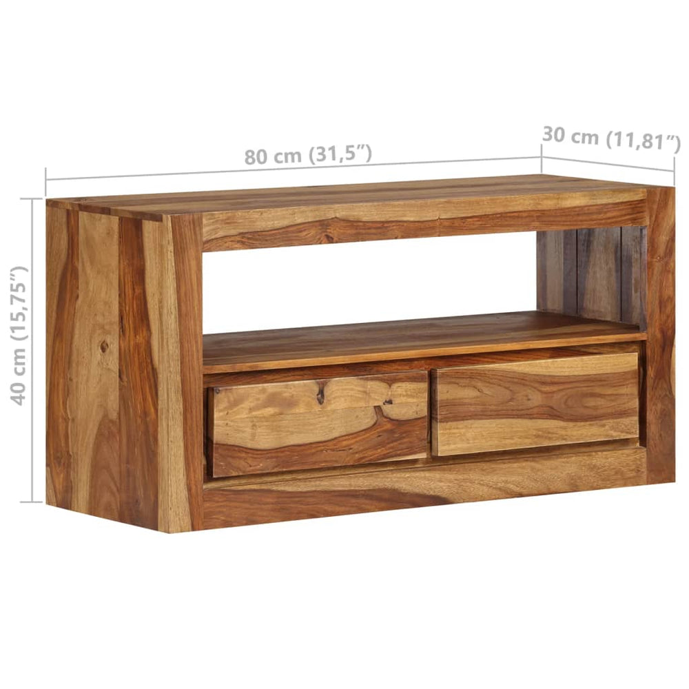 Tv-meubel 80x30x40 cm massief sheeshamhout MeubelReus