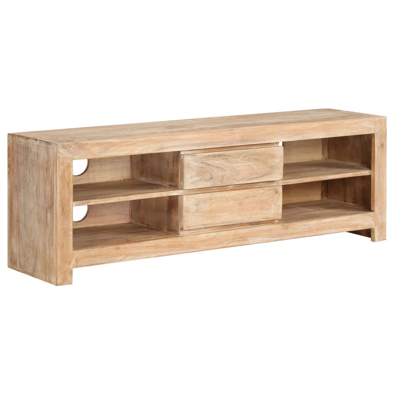 Tv-meubel 120x30x40 cm massief acaciahout lichtbruin MeubelReus