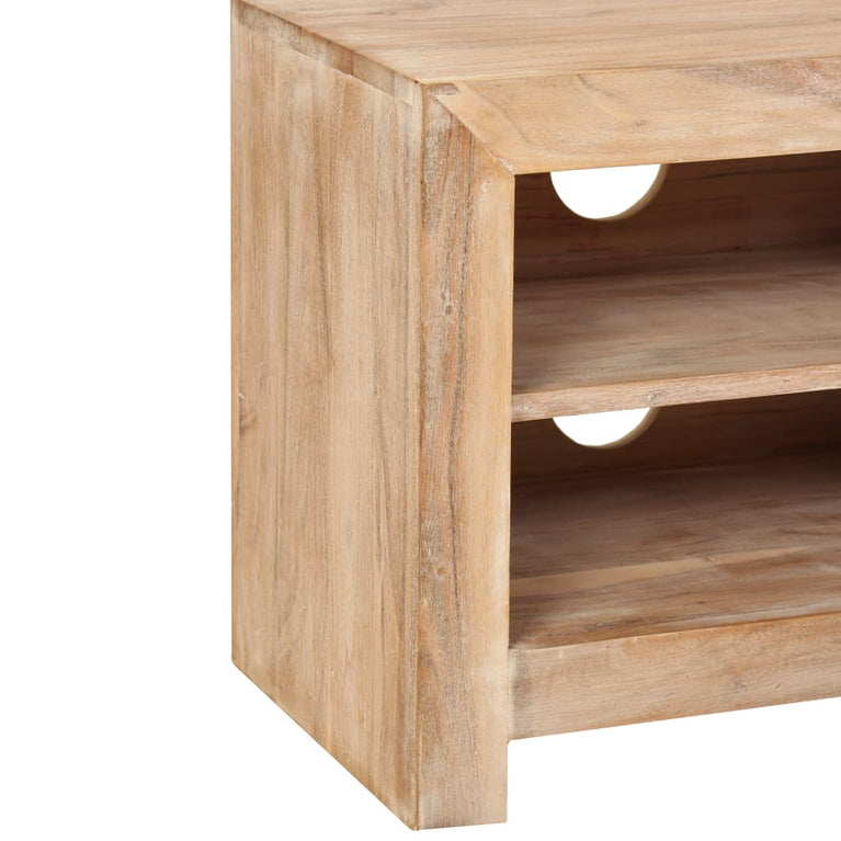 Tv-meubel 120x30x40 cm massief acaciahout lichtbruin MeubelReus