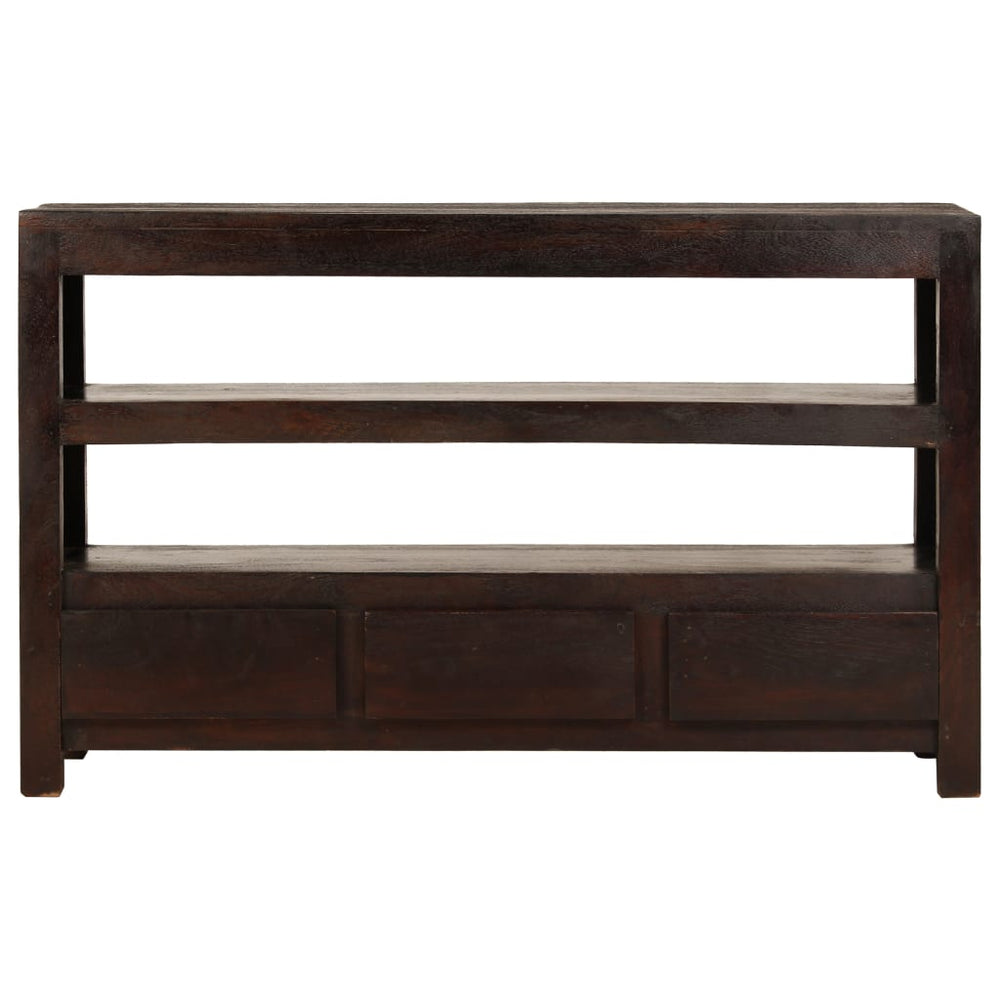 Tv-meubel 90x30x55 cm massief acaciahout donkerbruin MeubelReus