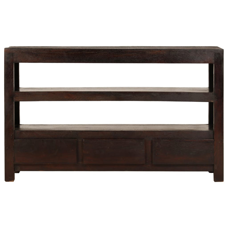 Tv-meubel 90x30x55 cm massief acaciahout donkerbruin MeubelReus