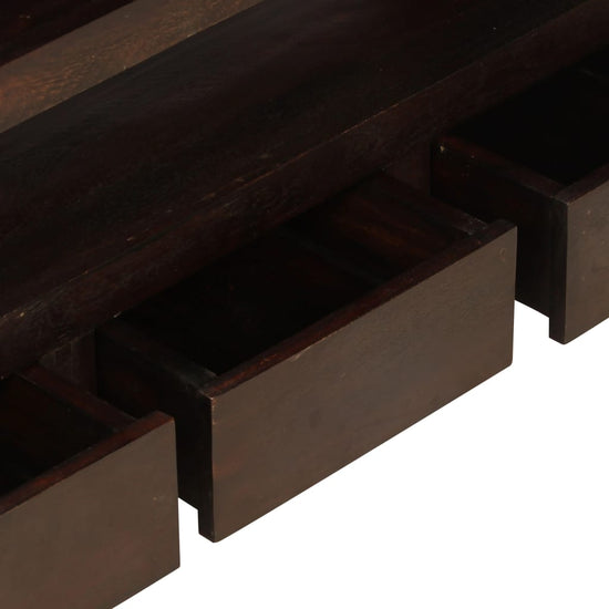 Tv-meubel 90x30x55 cm massief acaciahout donkerbruin MeubelReus