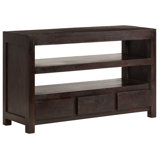 Tv-meubel 90x30x55 cm massief acaciahout donkerbruin MeubelReus