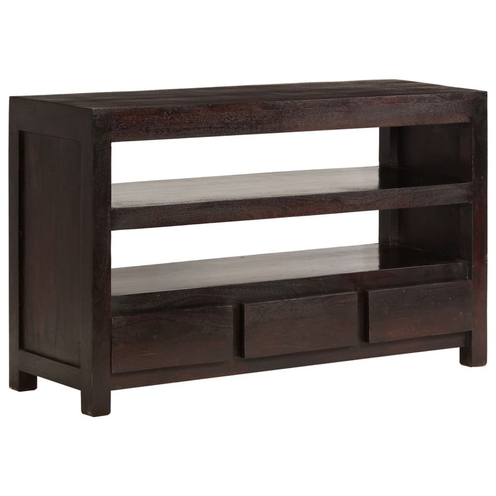 Tv-meubel 90x30x55 cm massief acaciahout donkerbruin MeubelReus