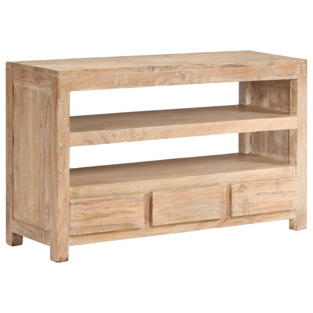 Tv-meubel 90x30x55 cm massief acaciahout lichtbruin MeubelReus