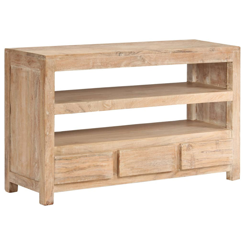 Tv-meubel 90x30x55 cm massief acaciahout lichtbruin MeubelReus