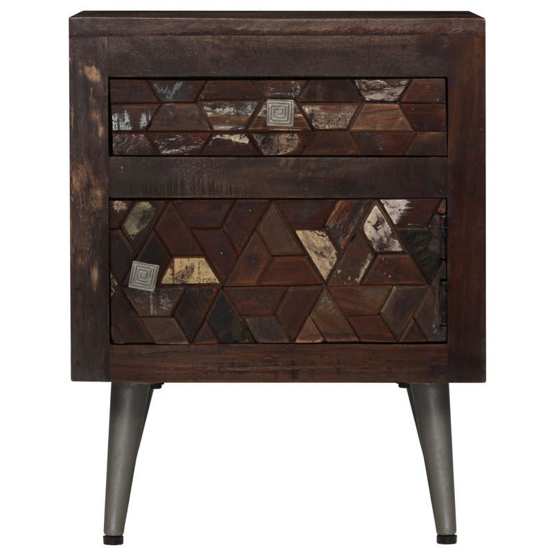 Nachtkastje 40x30x50 cm massief gerecycled hout MeubelReus
