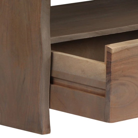 Salontafel met natuurlijke rand 90x50x40 cm acaciahout grijs MeubelReus