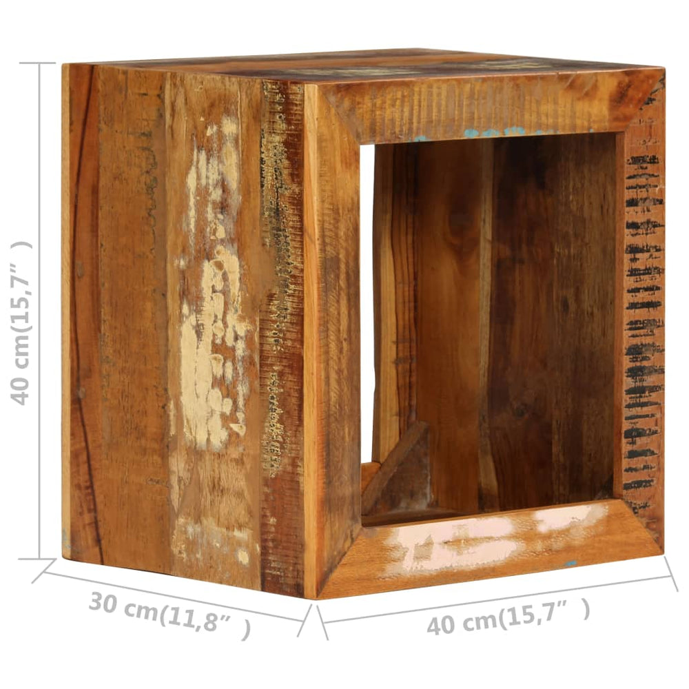 Kruk 40x30x40 cm massief gerecycled hout MeubelReus