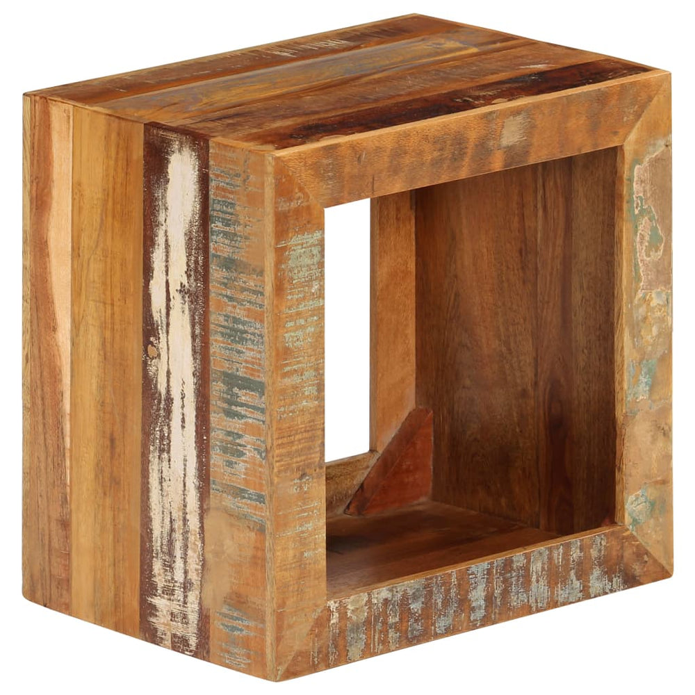 Kruk 40x30x40 cm massief gerecycled hout MeubelReus