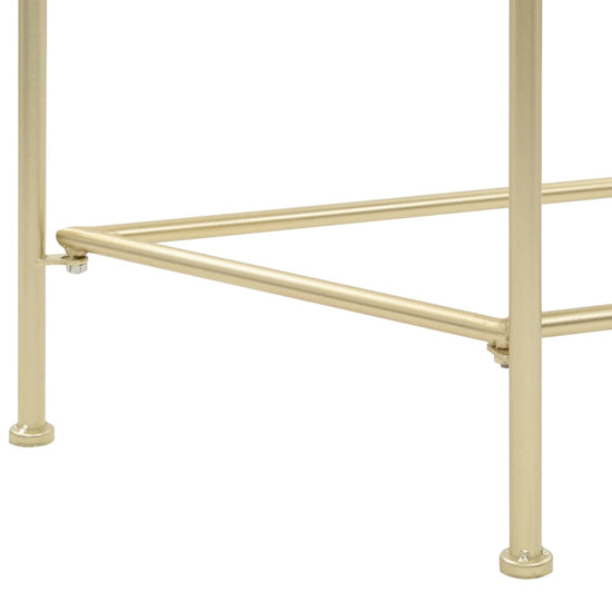 Bijzettafel in vintage stijl 87x34x73 cm metaal goud MeubelReus