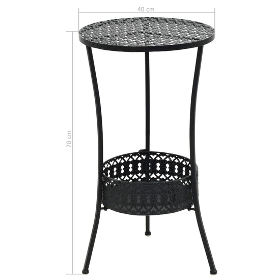 Bistrotafel 40x70 cm metaal zwart MeubelReus