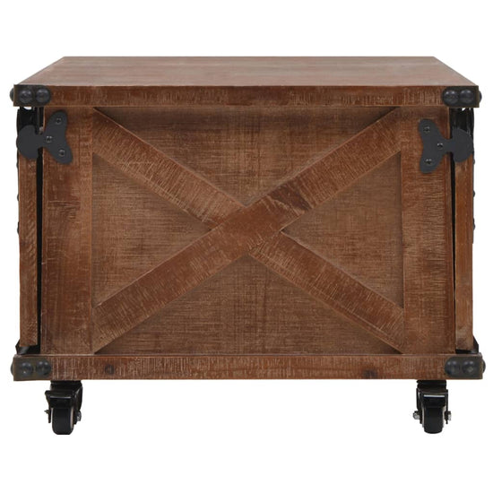 Salontafel 91x51x38 cm massief vurenhout bruin MeubelReus