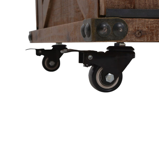 Salontafel 91x51x38 cm massief vurenhout bruin MeubelReus