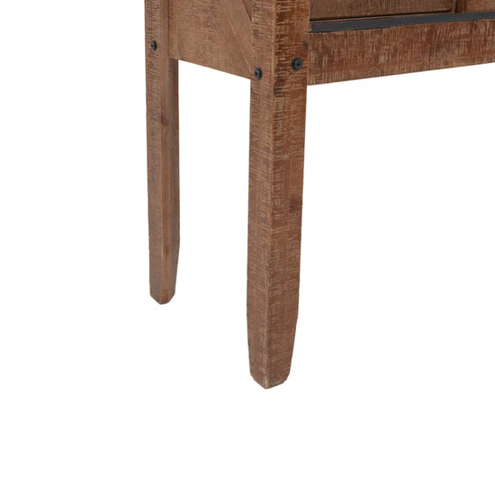 Wandtafel 131x35,5x75 cm massief vurenhout bruin MeubelReus