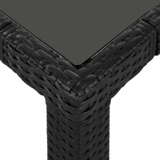 9-delige Tuinset poly rattan zwart MeubelReus