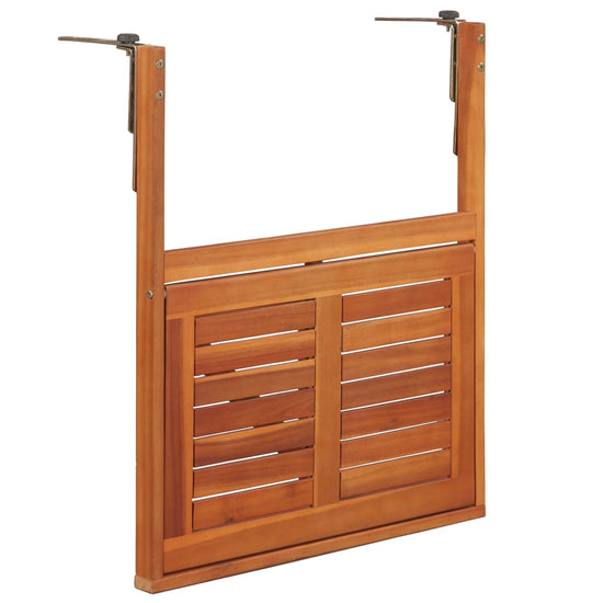 Balkontafel hangend 64,5x44x80 cm massief acaciahout MeubelReus