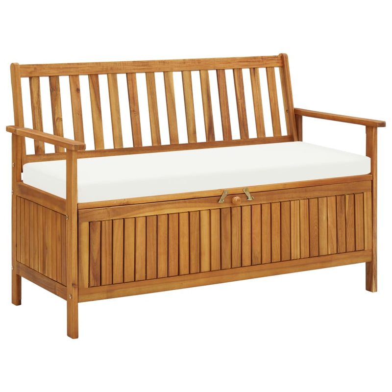 Tuinopslagbank 120x63x84 cm massief acaciahout MeubelReus