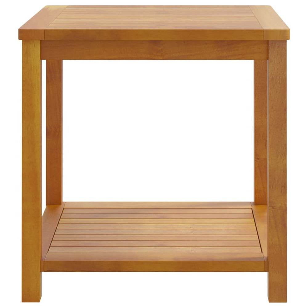Bijzettafel 45x45x45 cm massief acaciahout MeubelReus