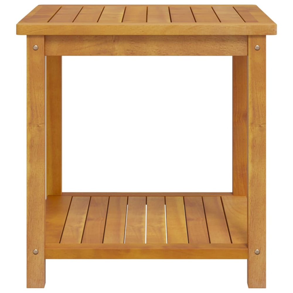 Bijzettafel 45x45x45 cm massief acaciahout MeubelReus
