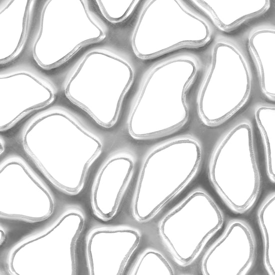 Salontafel 70x30 cm gegoten aluminium zilverkleurig MeubelReus