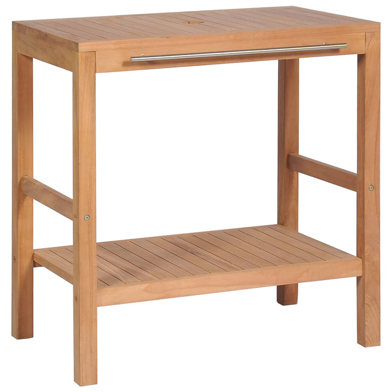 Badkamer wastafelkast 74x45x75 cm massief teakhout MeubelReus