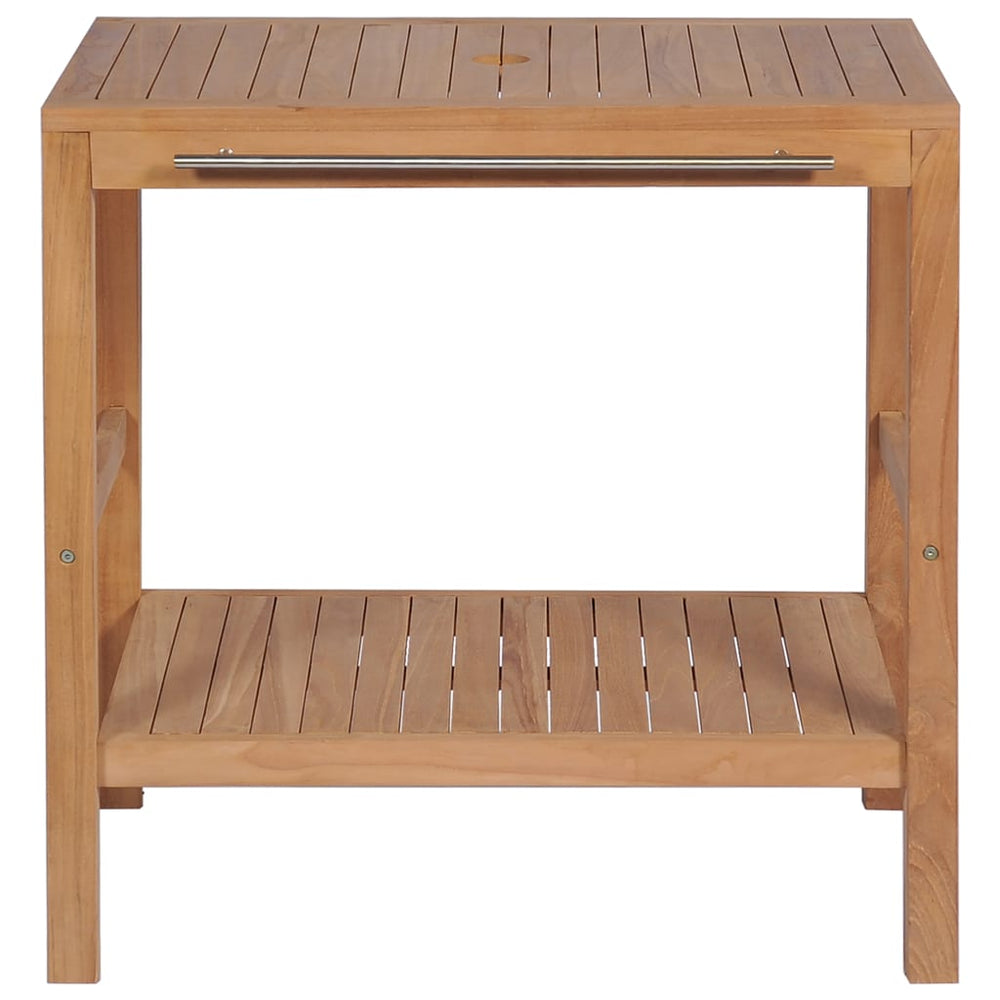 Badkamer wastafelkast 74x45x75 cm massief teakhout MeubelReus