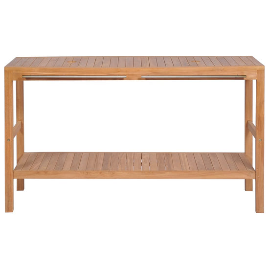 Badkamer wastafelkast 132x45x75 cm massief teakhout MeubelReus